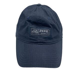 Jeep Spirit Black Strapback Hat Cap